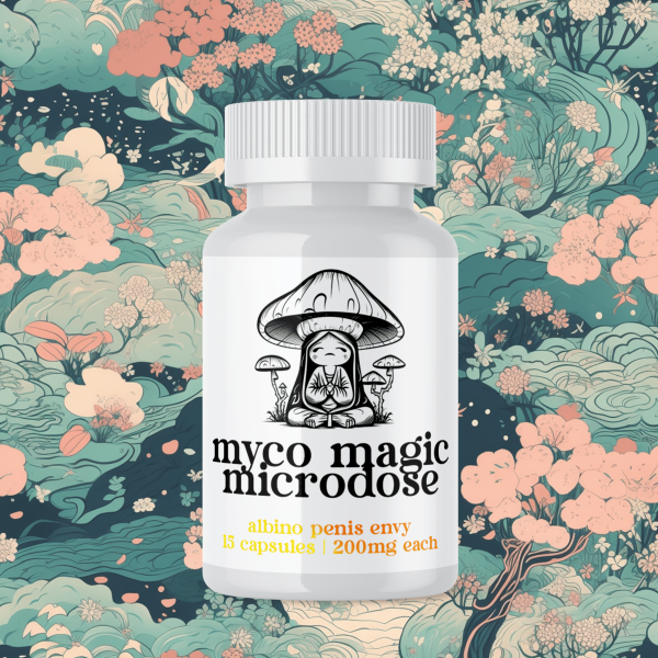 MYCO MAGIC MICRODOSE – ALBINO PENIS ENVY CAPSULES (15 x 200mg)