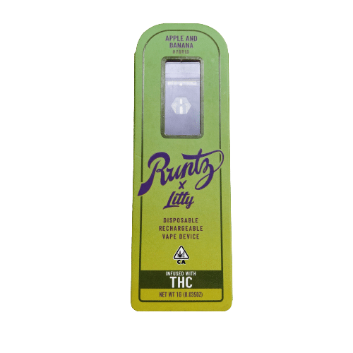 RUNTZ X LITTY – APPLE AND BANANA HYBRID – VAPE PEN (1g)